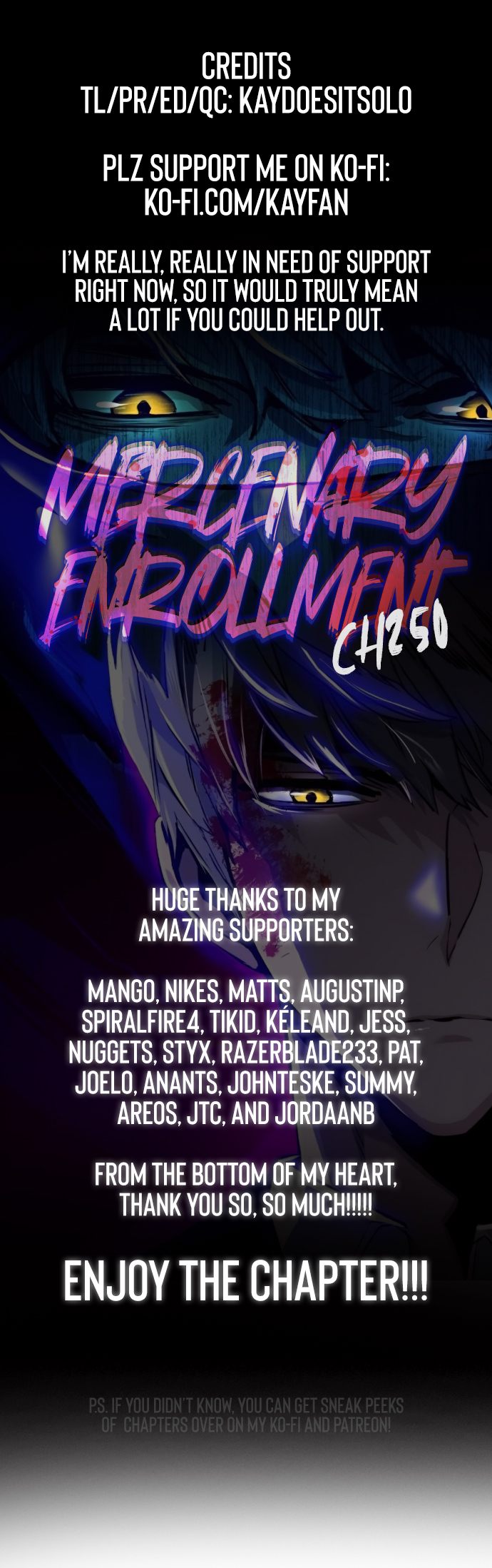 Mercenary Enrollment Chapter 250 - Page 1