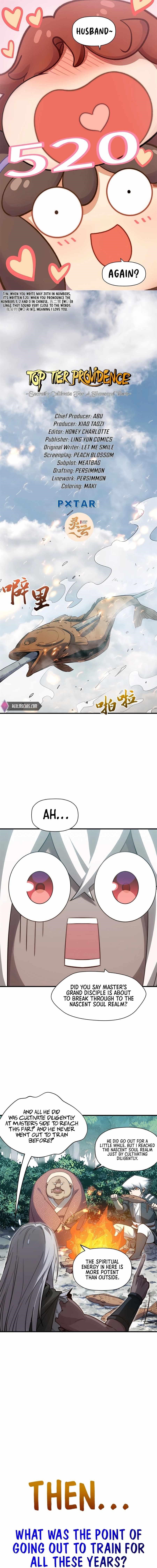 Top Tier Providence - Secretly Cultivate for a Thousand Years Chapter 110 - Page 1