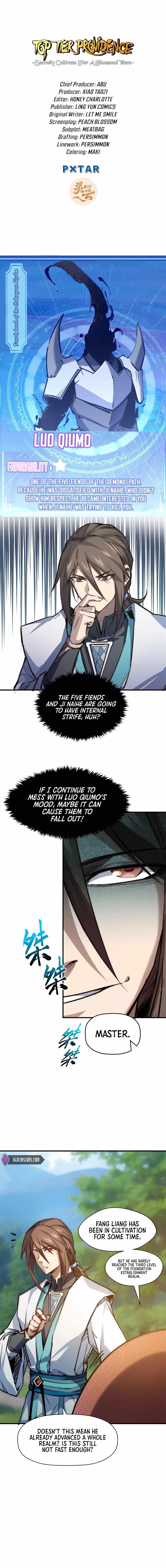 Top Tier Providence - Secretly Cultivate for a Thousand Years Chapter 125 - Page 1