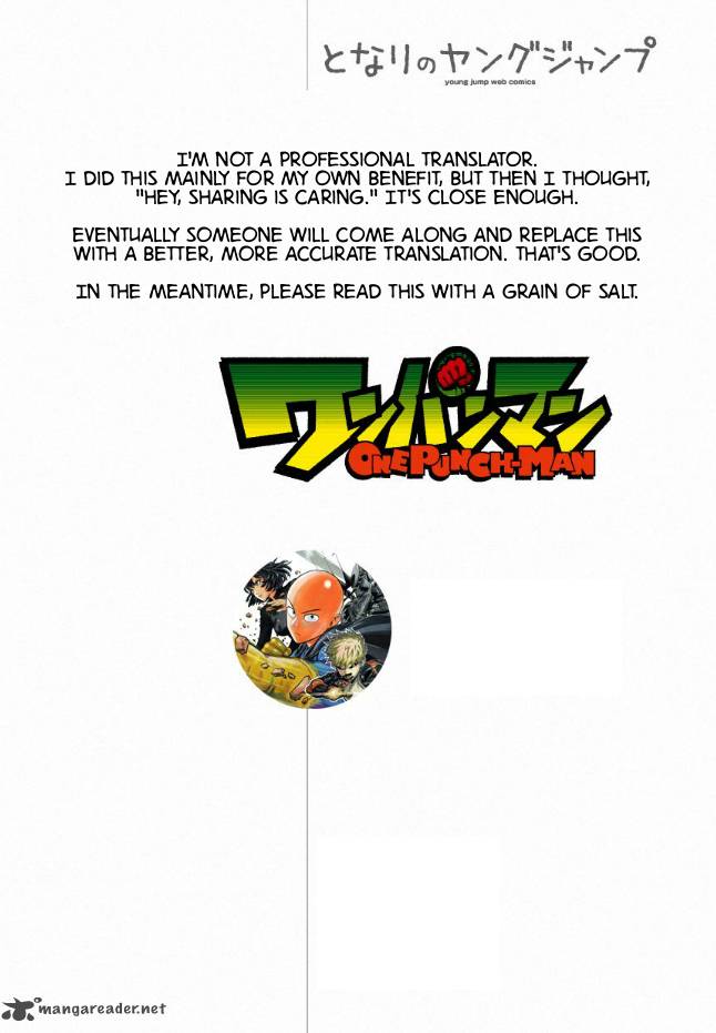 One-Punch Man Chapter 19 - Page 1